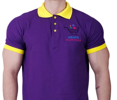 Polos cuello camisero bordados
