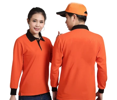 Polos cuello camisero manga larga