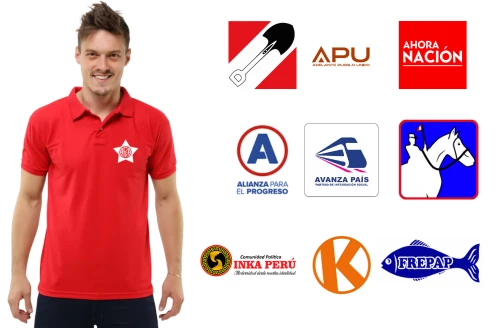Polos camiseros para campaña política