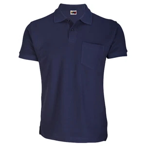 Polos pique manga corta con bolsillo