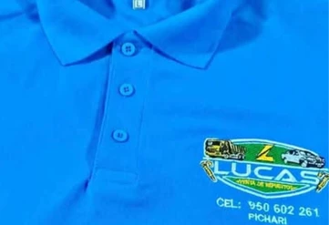 Polos pique manga corta hombre con estampado