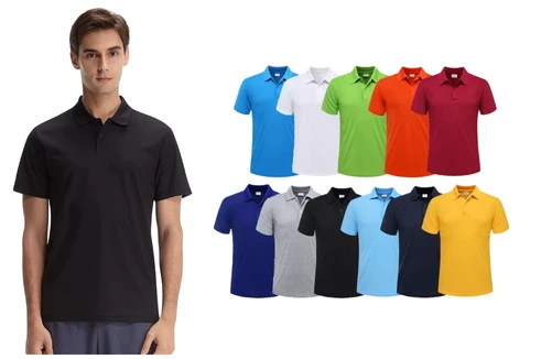 Polos pique manga corta para hombre