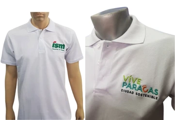 Polos pique manga larga bordados