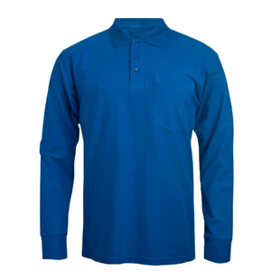 Polos pique manga larga con bolsillo