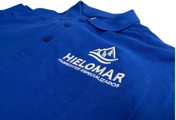 Polos pique manga larga con bordado