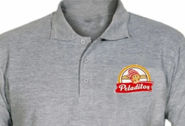 Polos pique manga larga estampado