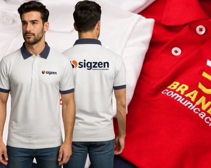 Tipos de bordados en polos camiseros pique