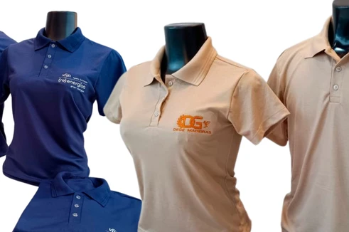 Usos de polos pique manga corta mujer