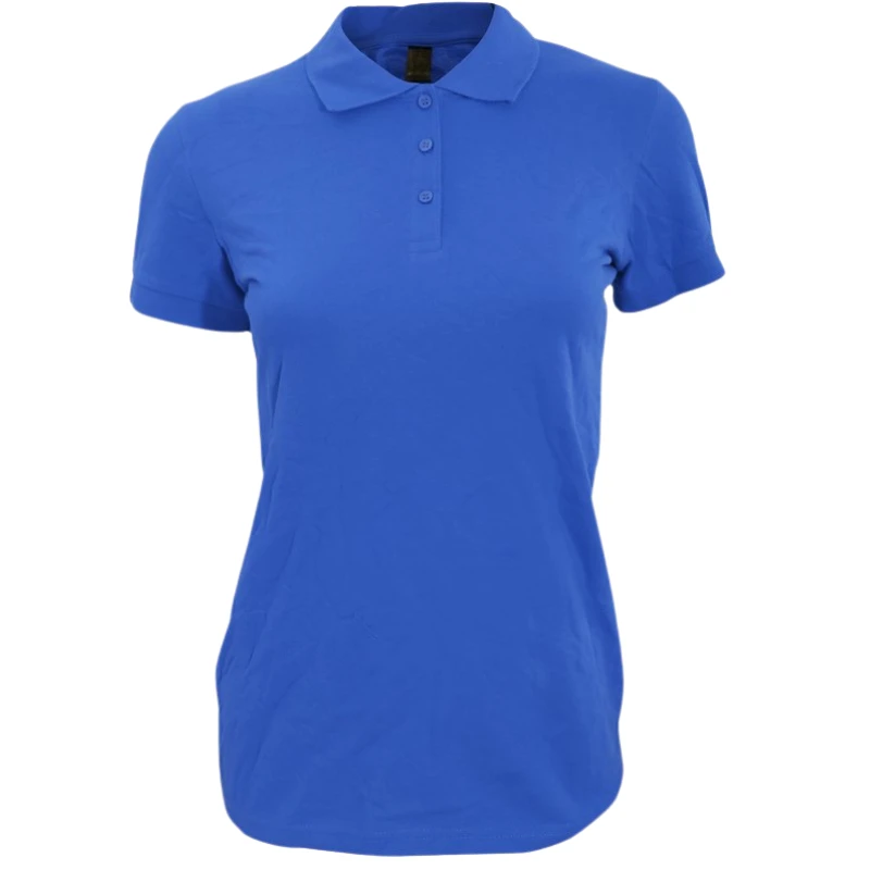 Polo Camisero Pique Manga Corta Azul para Mujer polo camisero pique manga corta color azul para mujer