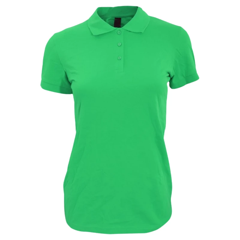 Polo Camisero Pique Manga Corta Verde para Mujer polo camisero pique manga corta color verde para mujer