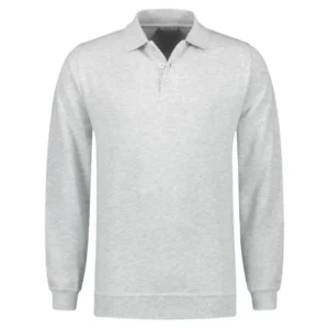 polo camisero pique manga larga color melange para hombre por mayor