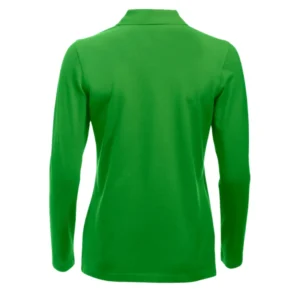 polo camisero pique manga larga color verde para mujer por mayor