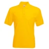polos camiseros pique color amarillo para hombre