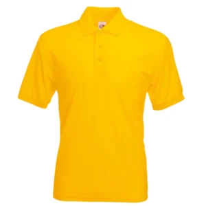 polos camiseros pique color amarillo para hombre