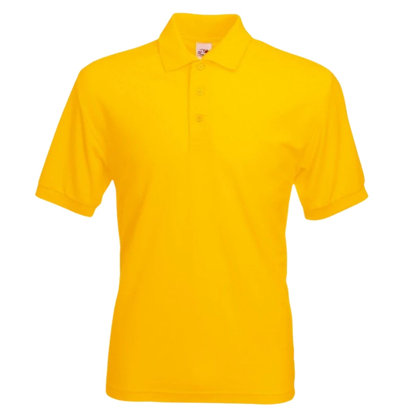 Polo Camisero Pique Manga Corta Amarillo para Hombre polos camiseros pique color amarillo para hombre