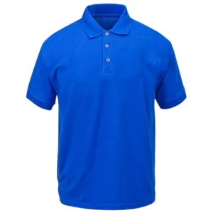 polos camiseros pique color azul para hombre