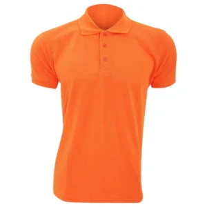 polos camiseros pique color naranja para hombre en Lima