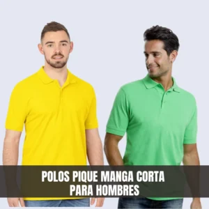Polos Camiseros Pique Manga Corta para Hombre