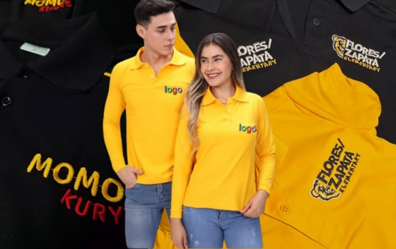 polos pique bordados