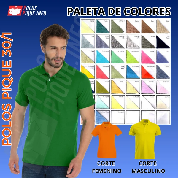 polos pique camiseros al