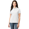 Polos Camiseros Mujer Manga Corta blanco