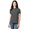 Polos Camiseros Mujer Manga Corta gris oscuro