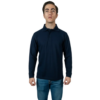 Polos Camiseros Pique Hombre Manga Larga azul marino - adelante