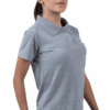 Polo Camisero Color Gris Mujer