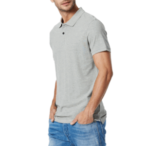 Polo Camisero Color Plomo costado