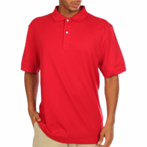 Polo Camisero Pique Color Rojo