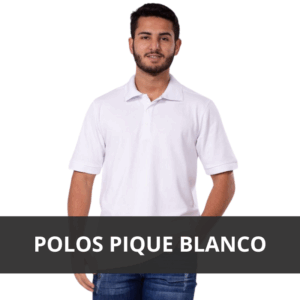 Polos Pique Blanco